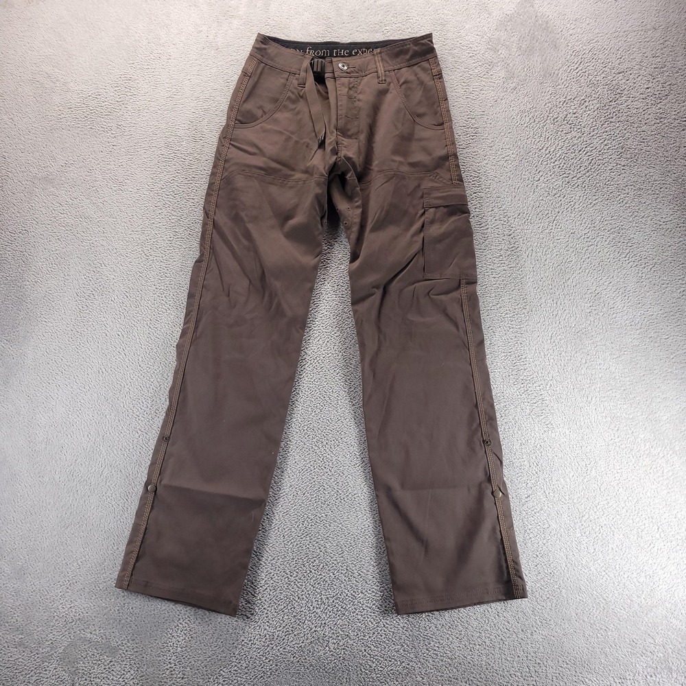prAna Pants Mens 28 Brown Zion Cargo Hiking M4ST32116 Stretch Outdoor Trail